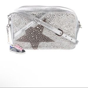 Golden Goose purse - silver with Swarovski crystals
